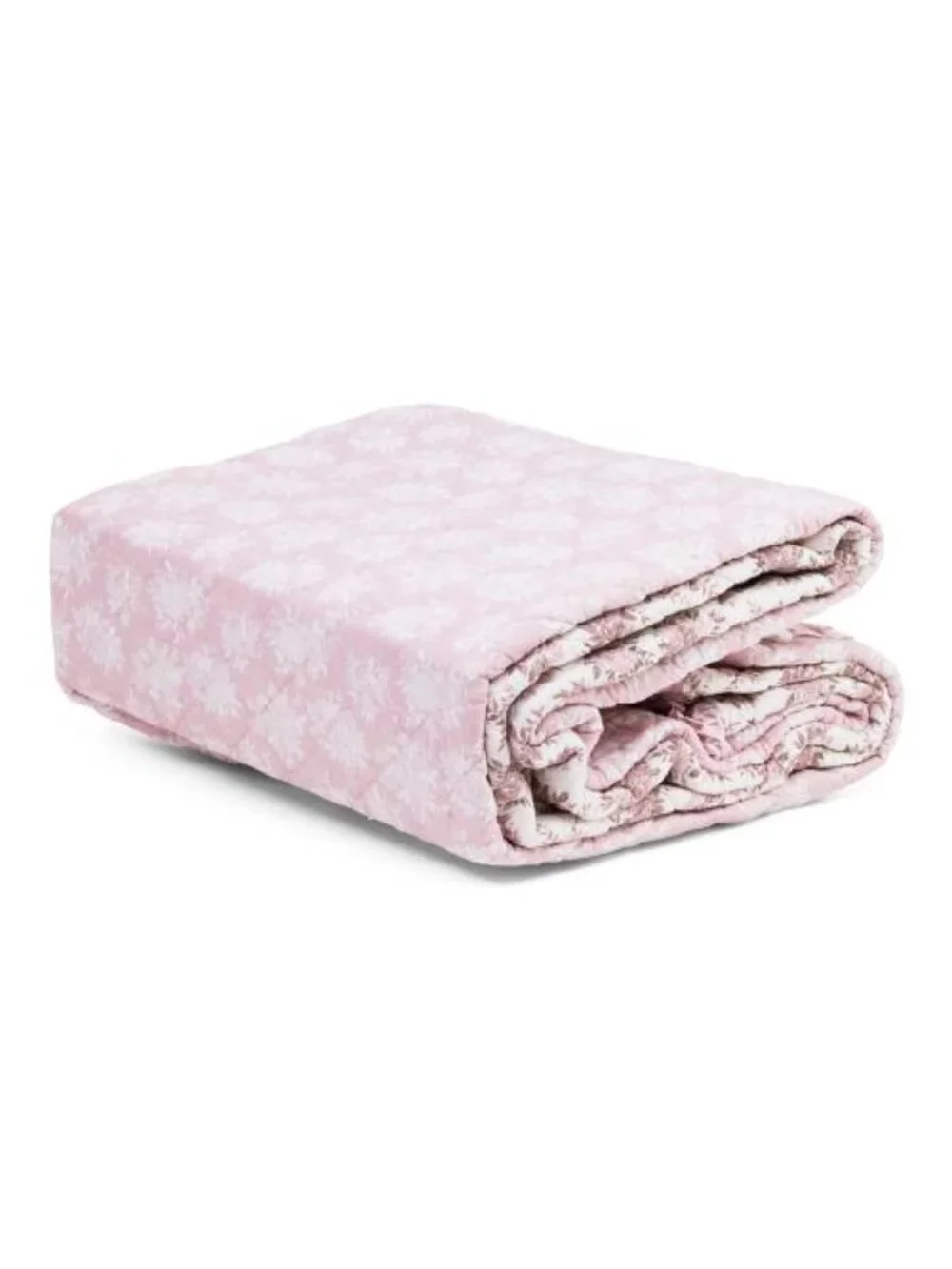 RACHEL ZOE Reversible Floral Quilt Set With Ruffles